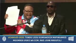 #Uchaguzi2020: Tundu Lissu kumuwekea pingamizi Mgombea wa CCM, Rais John Magufuli