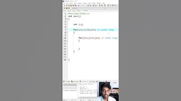 C Programming: for Loop Inside a for Loop – Nested Loop Demo! 🔁🔁