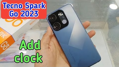 How To Add Clock In Tecno Spark Go 2023,Clock Add On Home Screen, Clock Setting