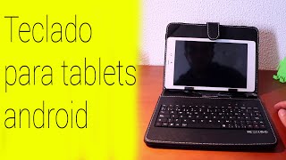 papelería Escultura temperamento Funda económica con teclado para tablets y móviles Android [12,49 euros] -  YouTube