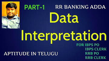 Data Interpretation In Telugu || Part-1 || Aptitude