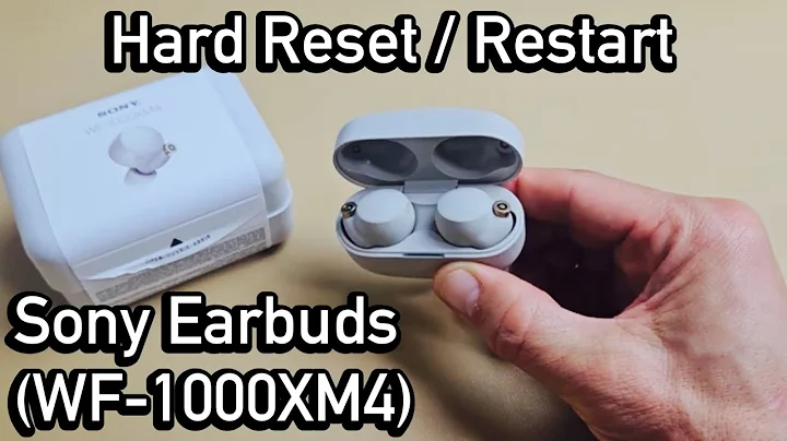 Sony Earbuds: How to Hard Reset  / Restart (WF-1000XSM4)