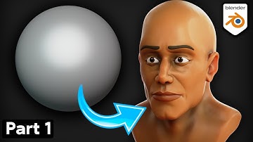 Part 1: Stylized Male Head Character Sculpt (Blender Tutorial)