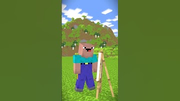 Help Herobrine Draw SuperCar Vs NOOB Vs Mario Vs Luigi (Bones - Imagine Dragons) #shorts #minecraft