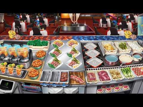 Cooking Fever - Gourmet Restaurant Level 40 🍽🔥 (3 Stars/Orders Memorized)