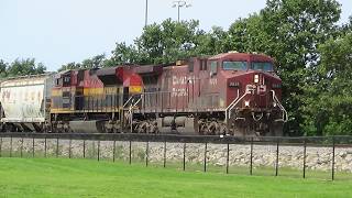 CPKC 357 empty grain at north yard limits Nahant Davenport, IA August 8, 2026