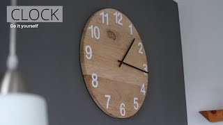 Uhr selber machen/Eichenuhr/ Holzuhr/ DIY Clock wood/Oak Clock