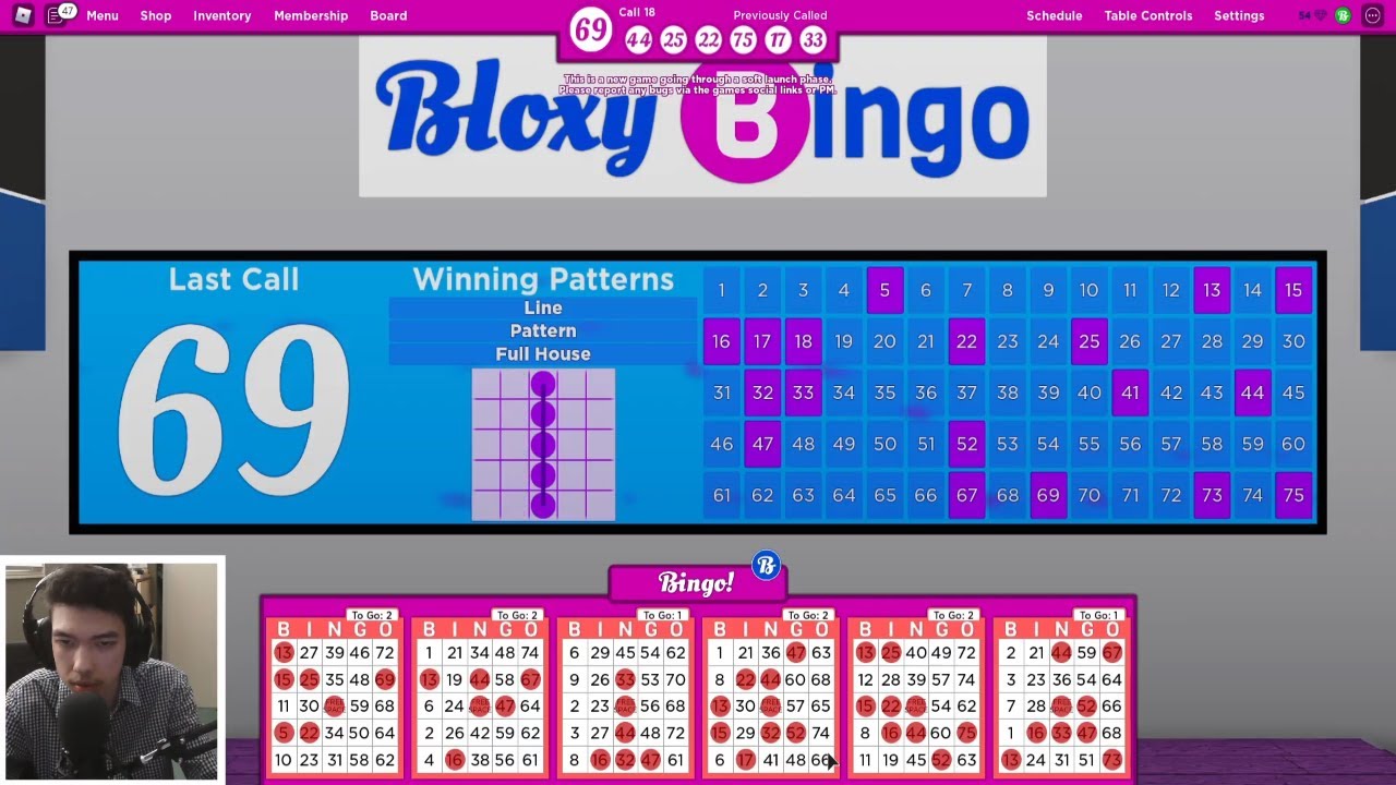 Roblox Bingo Bloxy Bingo Youtube - a bingo roblox