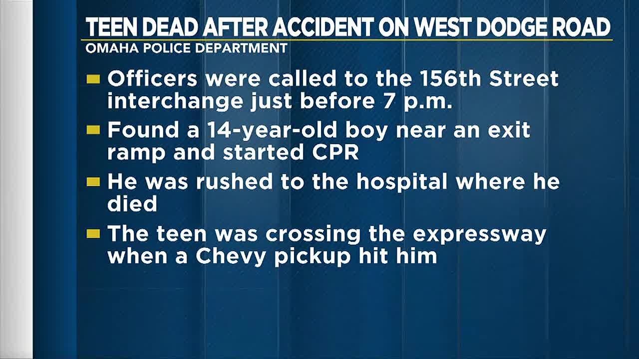 Teen dies after being struck in accident on West Dodge Road - YouTube