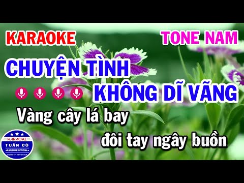 Karaoke Chuyện Tình Không Dĩ - Karaoke Chuyện Tình Không Dĩ Vãng Tone Nam Nhạc Sống