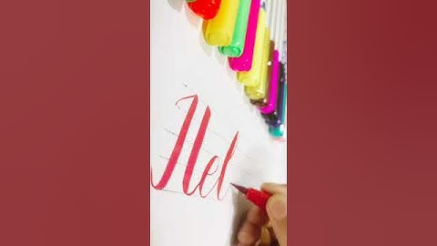 "Hello" Brush pen Calligraphy