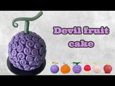 Gâteau one piece fruit du démon Gomu gomu Luffy vegan, sans gluten