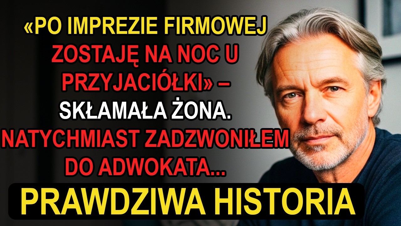 «ZOSTAJĘ NA NOC U PRZYJACIÓŁKI» – powiedziała żona, ale wiedziałem, że KŁAMIE. POSTANOWIŁEM DZIAŁAĆ