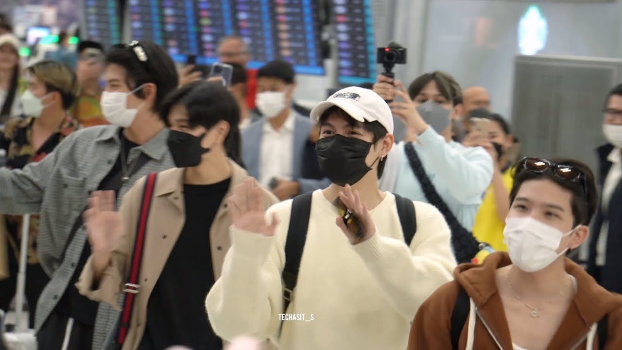 PondPhuwin FirstKhaotung ปอนด์ภูวินทร์ เฟิร์สข้าวตัง สนามบินสุวรรณภูมิ ก่อนไปญี่ปุ่น