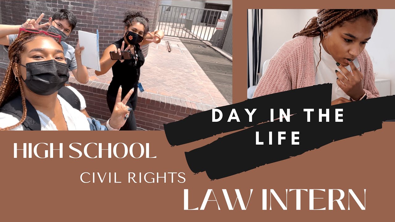 DAY IN THE LIFE | HIGH SCHOOL LAW INTERN - YouTube