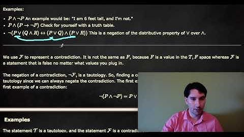 Tautologies and Contradictions