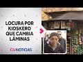Kioskero que cambia láminas del Mundial causa furor en el centro de Santiago - CHV Noticias