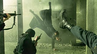 Lobby Shootout The Matrix 1999 4K Open Matte
