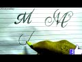 How to Write Cursive-Calligraphy letter M in different style | | RUA sign writing | M drawing