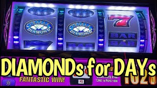 BIG Wins! 20-LINER, $10 Spins, Free GAMES Chasn! TRIPLE DOUBLE DIAMONDS screenshot 2