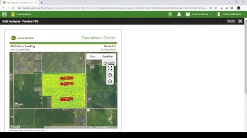 How to Print Data from John Deere Operations Center Field Analyzer