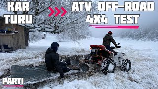 Karda Atv Lasti̇k Testleri̇ Yaptik Batanlar - Çikanlar - Atv Off Road Fury Mud Snow Race Motovlog