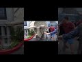 Walking Dinosaur on the Street! Life-Size Animatronic Triceratops Parade #dinosaur #animatronic