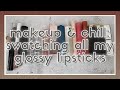 Makeup Playtime: Swatching All My Glossy, Shiny Lipsticks // A ~Chill~ Grinchmas Day 13