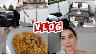 TERASSE UMGESTALTEN, AUFRÄUMEN & KOCHEN👩🏻‍🍳 VLOG ∣ CANSIN