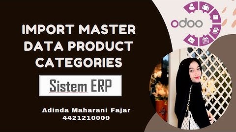 Import Master Data Product Categories - Odoo 16