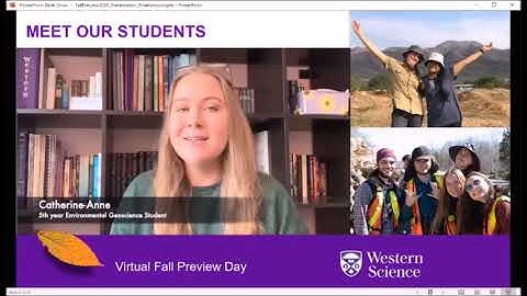 Virtual Fall Preview Day 2020 - Earth & Environmental Science Overview - Western University