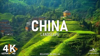 Flying Over China 4K Uhd — Расслабляющая Музыка С Красивыми Видами Природы — Видео 4K Uhd