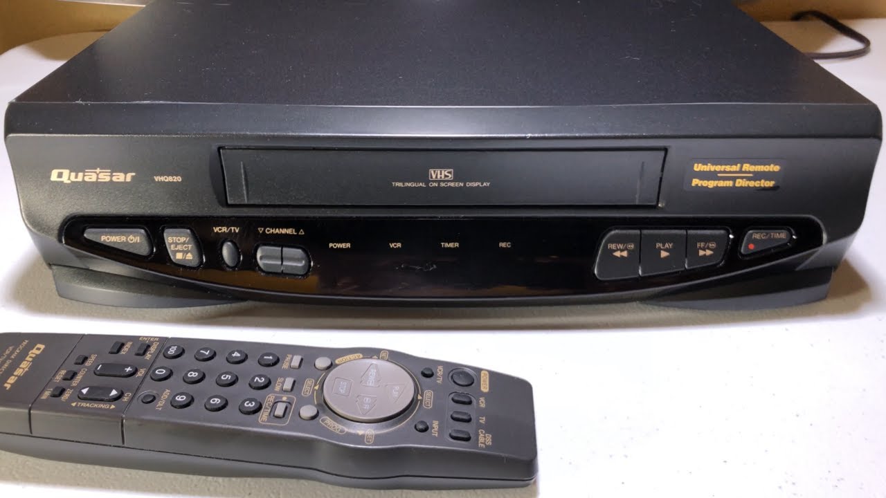 Quasar (by Panasonic) VHQ820 VCR YouTube
