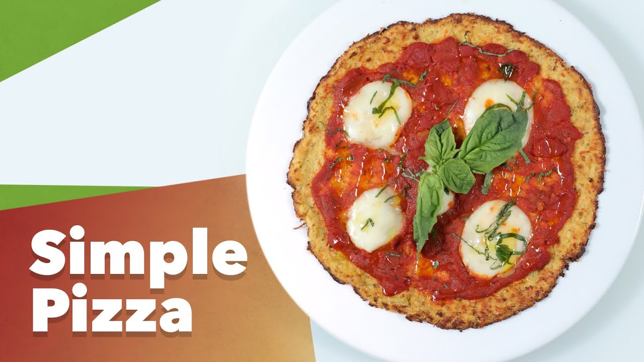 Simple Keto Cauliflower Pizza Crust Recipe YouTube