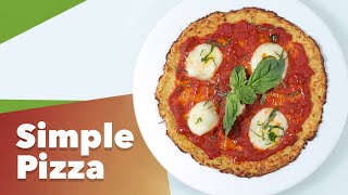 Simple Keto Cauliflower Pizza Crust Recipe