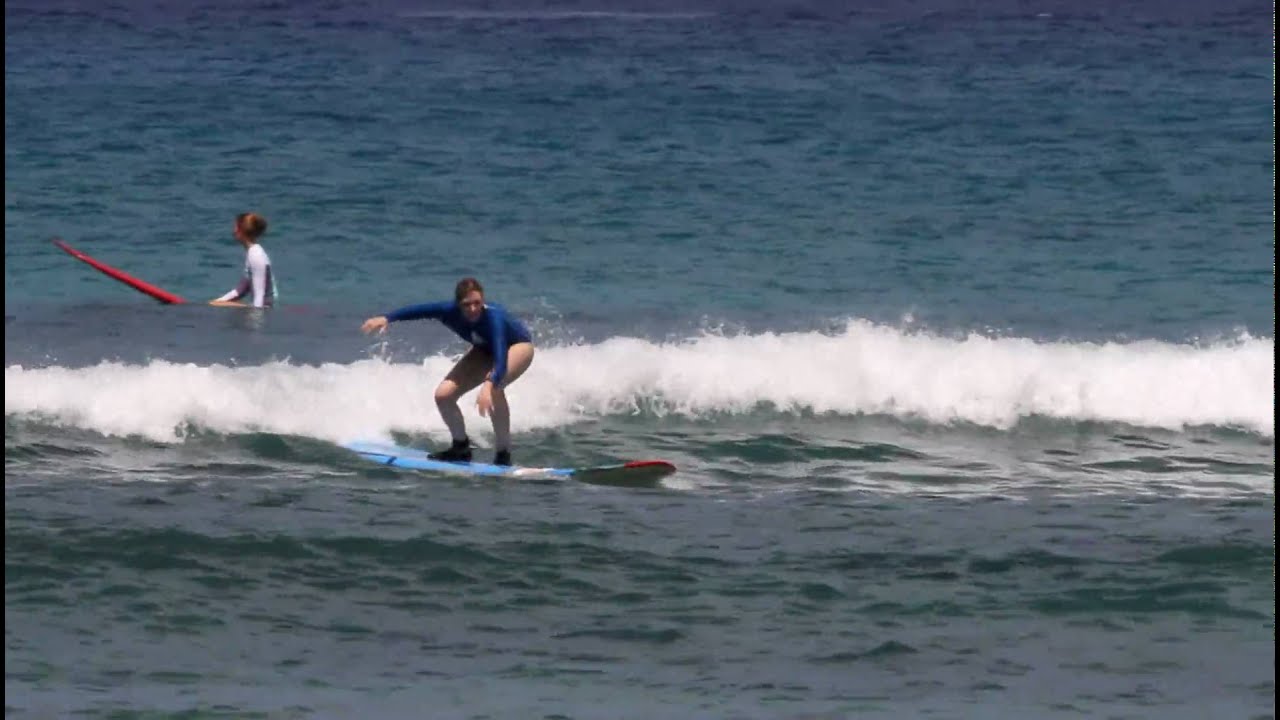 Hans Hedemann Surf instructor Ron Montanaro in Waikiki
