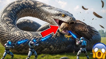 Cyborg Rescue Team vs GIANT PYTHON – Sci-Fi War to Save the Golden EAGLE