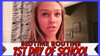 😴BEDTIME ROUTINE😴 | 📚1ST DAY OF SCHOOL📚 | Emma & Ellie