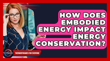 How Does Embodied Energy Impact Energy Conservation? - Thermodynamics For Everyone
