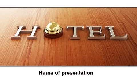 Hotel Check-in PowerPoint Template by PoweredTemplate.com