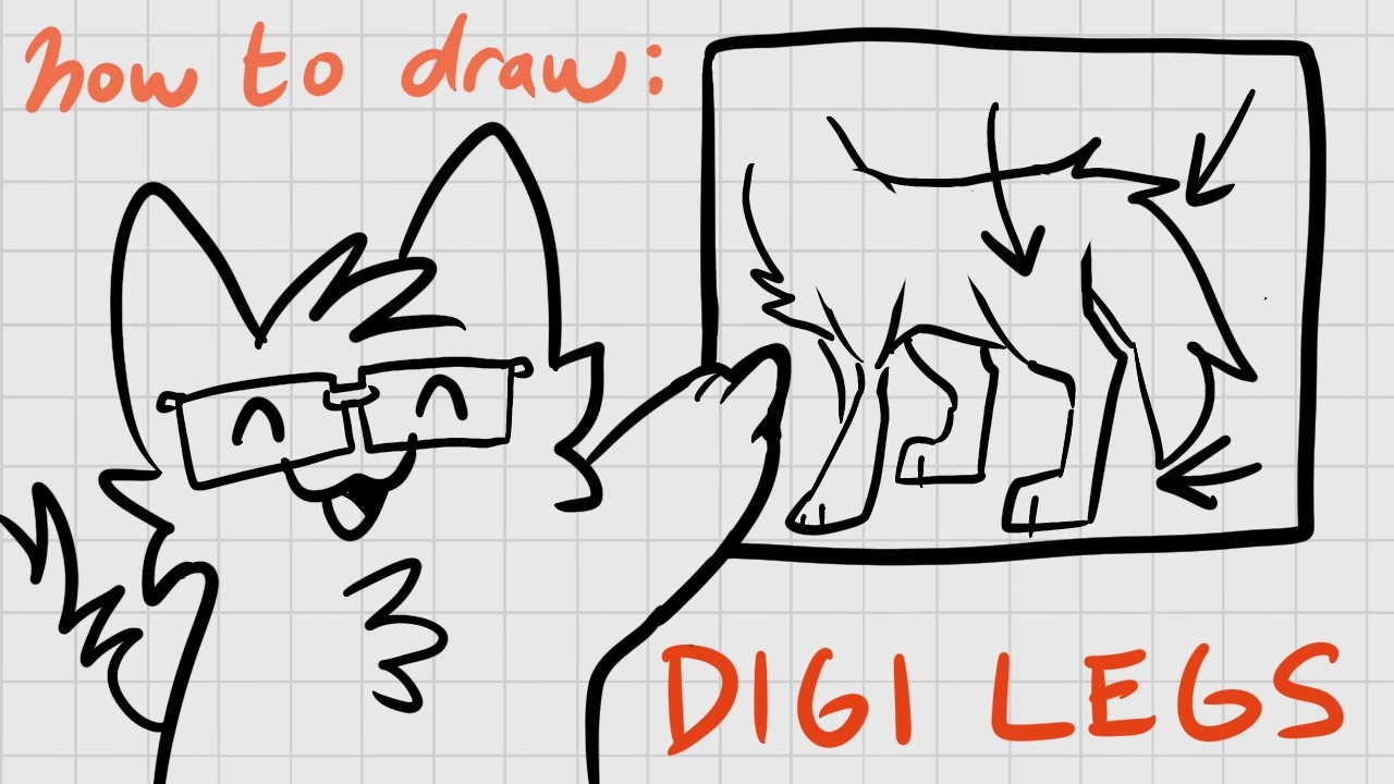 how 2 draw DIGI LEGS - YouTube