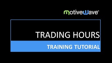 Setting Trading Hours in MotiveWave