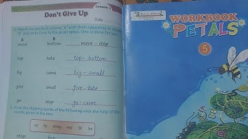 PETALS Workbook class5 chapter 1 Don