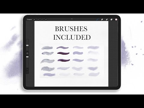 Watercolor brushes for Procreate, a Brush Add-On by Spark Studio Brushes (Thumbnail 10 of 11)