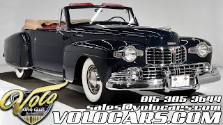 1948 Lincoln Cabriolet For Sale At Volo Auto Museum V18896