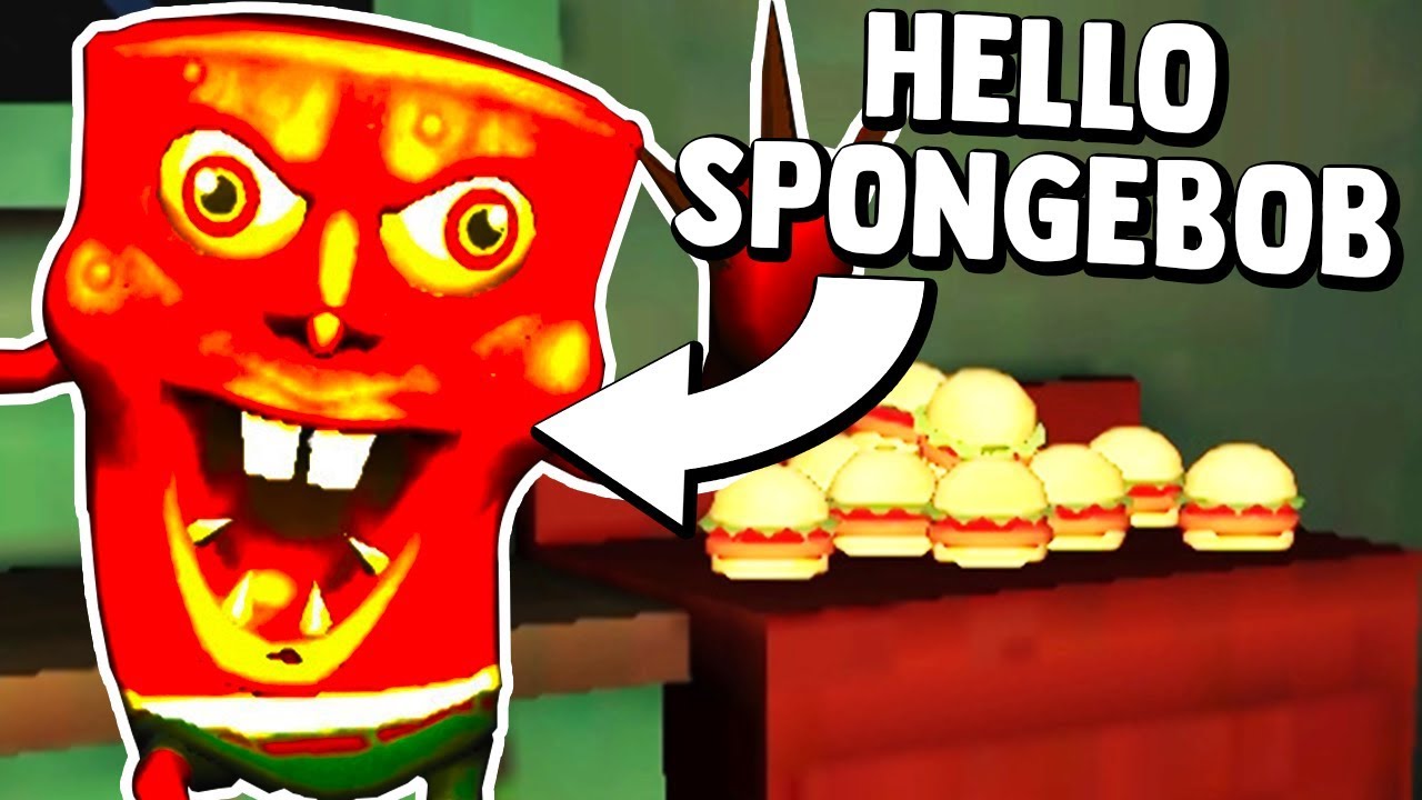 KRUSTY KRAB NIGHTMARE! (Hello Neighbor Mobile Ripoff Gameplay) - YouTube