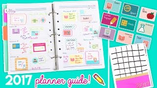 2017 Planner Guide!! DIY Stickers, Covers, and Organizational Tips! ✏️💖