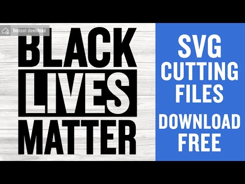 Blm Svg Free Cutting Files for Silhouette Instant Download