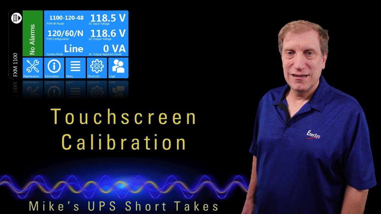 Alpha© FXM HP UPS Touchscreen Calibration Energy Systems Video YouTube