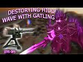 DESTROYING Hidden Wave With Gatling Gun... | Roblox Tower Defense Simulator